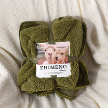 Load image into Gallery viewer, Fleece Blanket Winter Thickened Double Layer Thermal Blanket Winter Leisure Blanket