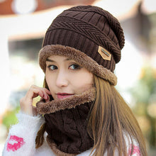 Lade das Bild in den Galerie-Viewer, Warm Winter Knit Beanie Hats Women's Thick Set Earflaps Head-Wrapping Outdoor Korean Style Bandana Wool Unisex