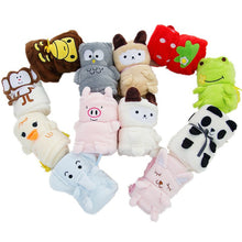 Lade das Bild in den Galerie-Viewer, Cartoon Animal Roll Carpet Creative Flannel Doll Blanket Air Conditioning Blanket Gift Blanket