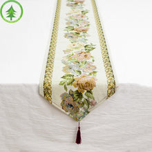 Lade das Bild in den Galerie-Viewer, 170 * 34cm Butterfly Embroidery Flower Cotton Linen Table Runner Retro Furnishings Decoration