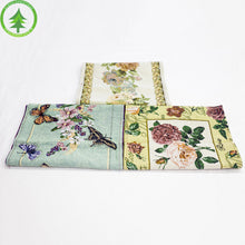 Lade das Bild in den Galerie-Viewer, 170 * 34cm Butterfly Embroidery Flower Cotton Linen Table Runner Retro Furnishings Decoration