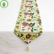 Lade das Bild in den Galerie-Viewer, 170 * 34cm Butterfly Embroidery Flower Cotton Linen Table Runner Retro Furnishings Decoration