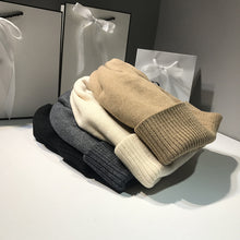 Lade das Bild in den Galerie-Viewer, Warm Winter Knit Beanie Hats Autumn and Winter Thickening Pure Color All-Matching Trendy Women Curling Men Unisex