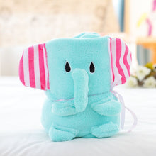 Lade das Bild in den Galerie-Viewer, Cartoon Animal Roll Carpet Creative Flannel Doll Blanket Air Conditioning Blanket Gift Blanket