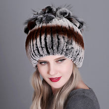 Load image into Gallery viewer, Warm Winter Knit Beanie Hats Wool Woven Thickened Autumn and Winter Warm Colorful Unisex