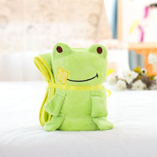 Lade das Bild in den Galerie-Viewer, Cartoon Animal Roll Carpet Creative Flannel Doll Blanket Air Conditioning Blanket Gift Blanket
