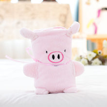 Lade das Bild in den Galerie-Viewer, Cartoon Animal Roll Carpet Creative Flannel Doll Blanket Air Conditioning Blanket Gift Blanket