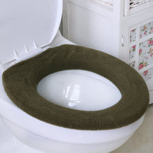 Lade das Bild in den Galerie-Viewer, 3pcs Toilet Seat Cover Pads Thicker Pad Warm Pad Ferrule Sanitary Buckle Button Type