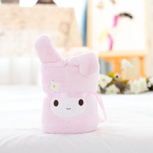 Lade das Bild in den Galerie-Viewer, Cartoon Animal Roll Carpet Creative Flannel Doll Blanket Air Conditioning Blanket Gift Blanket