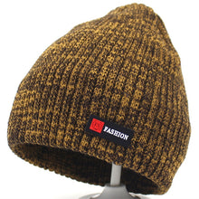 Lade das Bild in den Galerie-Viewer, Warm Winter Knit Beanie Hats Autumn And Winter Acrylic Velvet Wool For Men And Women Unisex