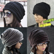 Lade das Bild in den Galerie-Viewer, Warm Winter Knit Beanie Hats Spring and Autumn Korean Style Wool Pile Women's Headscarf Pullover Men's and Women's Ear Protection Unisex