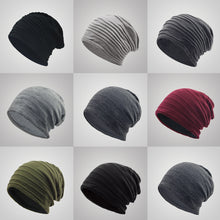 Lade das Bild in den Galerie-Viewer, Warm Winter Knit Beanie Hats Spring and Autumn Korean Style Wool Pile Women's Headscarf Pullover Men's and Women's Ear Protection Unisex