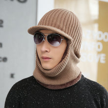 Lade das Bild in den Galerie-Viewer, Warm Winter Knit Beanie Hats Scarf Fleece-Lined Thermal Outdoor Cycling Cold Protection Men's Pullover Unisex