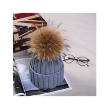 Lade das Bild in den Galerie-Viewer, Warm Winter Knit Beanie Hats Autumn Curling Ear Protection Korean Style Plush Ball Woolen Unisex