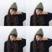 Lade das Bild in den Galerie-Viewer, Warm Winter Knit Beanie Hats Cold Women Korean Fashion TikTok Same Style Wool Male Student Unisex