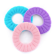 Load image into Gallery viewer, 3pcs Toilet Seat Cover Pads Winter Thicker O-Shaped Pumpkin Pattern Cushion Cushion Creative Home Horse Washable