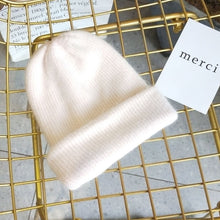 Load image into Gallery viewer, Warm Winter Knit Beanie Hats Double Layer Thickened Fleece-Lined Warm Wool Women Autumn Winter Japanese Plush Unisex