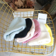 Load image into Gallery viewer, Warm Winter Knit Beanie Hats Double Layer Thickened Fleece-Lined Warm Wool Women Autumn Winter Japanese Plush Unisex