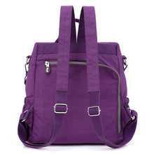 Lade das Bild in den Galerie-Viewer, Ladies Backpack Portable Women's Bag Anti-Theft Nylon Bag Waterproof Nylon Bag