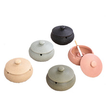Load image into Gallery viewer, Ashtray Ceramic Large Retro Creative Kiln Baked Stoneware Celadon Ashtray