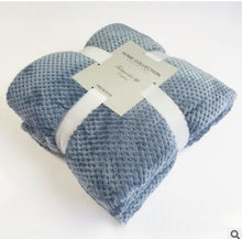 Load image into Gallery viewer, Solid Color Blanket Coral Fleece Mesh Blanket Flannel Sofa Cover Beibei Velvet Blanket Pineapple Plaid