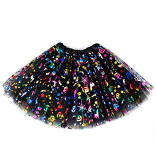 Lade das Bild in den Galerie-Viewer, 2x Halloween Xmas Christmas Gifts Decoration Adult Pettiskirt Princess Sequined Pumpkin Skirt