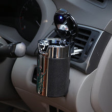 Lade das Bild in den Galerie-Viewer, Ashtray Automobile Carbon Fiber Car LED Light Car Ashtray