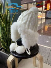 Lade das Bild in den Galerie-Viewer, Warm Winter Knit Beanie Hats Wool Rabbit Earmuffs Hat Women Sweet Cute Unisex