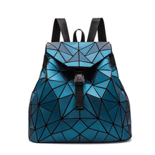 Load image into Gallery viewer, Backpack Women's Diamond Check Bag Backpack Folding Student Backpack
