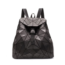 Load image into Gallery viewer, Backpack Women's Diamond Check Bag Backpack Folding Student Backpack