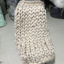 Lade das Bild in den Galerie-Viewer, Woolen Blanket Zichao Coarse Yarn Blanket Arm Knitted Air Conditioning Blanket