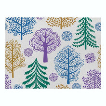 Lade das Bild in den Galerie-Viewer, 2pcs Christmas Tablecloths Cartoon Printed Placemats Insulated And Waterproof Table Mats