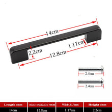 Lade das Bild in den Galerie-Viewer, 2pcs Matte Gold Cabinet Handles Solid Aluminum Alloy Kitchen Cupboard Pulls Drawer Knobs