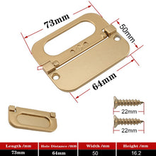 Lade das Bild in den Galerie-Viewer, 2pcs Matte Gold Cabinet Handles Solid Aluminum Alloy Kitchen Cupboard Pulls Drawer Knobs