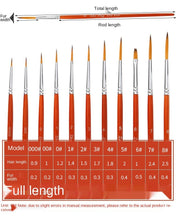 Load image into Gallery viewer, 11 PCs Long Brush Holder Hook Line Brush Pen Transparent Wooden Poles