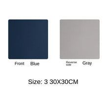 Load image into Gallery viewer, 2PCs Simple Positive and Negative Two-Color Leather Placemat Non-Slip Waterproof Insulation Household Restaurant