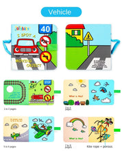 Load image into Gallery viewer, 3D Tear-Proof Guess Animal Space Car Cloth Book 0-3 Years Old Baby Early Education