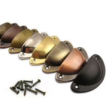 Load image into Gallery viewer, 20PCS Retro Kitchen Drawer Cabinet Door Handle And Furniture Antique Brass Shell Pull Handles