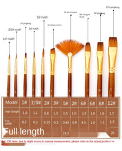 Load image into Gallery viewer, 10 Wooden Poles Watercolor Brush Pen  Nylon Hair Brush