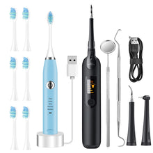 Load image into Gallery viewer, Household Dental Calculus Remover Electric Tartar Remover Whitening USB Rechargeable Tooth Cleaner Portable