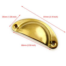 Load image into Gallery viewer, 20PCS Retro Kitchen Drawer Cabinet Door Handle And Furniture Antique Brass Shell Pull Handles