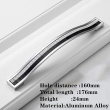 Load image into Gallery viewer, 10 Pcs Sand Silver Crystal Glass Patch Drawer Knobs Aluminum Alloy Kitchen Cabinet Door Handles