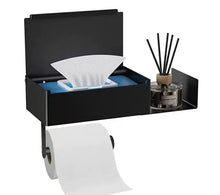 Lade das Bild in den Galerie-Viewer, 304 Stainless Steel Tissue Box Toilet Tissue Holder Punch-Free Storage Rack Roll Stand