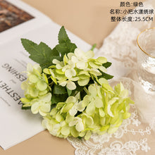 Load image into Gallery viewer, 3Pcs Small Handle Shui Yang Hydrangea Artificial Fake Flower Plants Home Decoration Wedding Bouquet