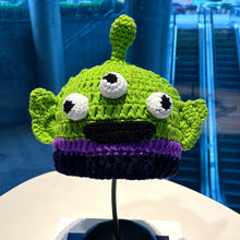 Lade das Bild in den Galerie-Viewer, Warm Winter Knit Beanie Hats 2022 Green Funny Wool Mask Head Cover Unisex