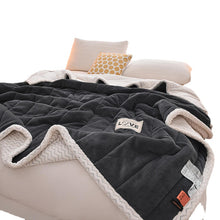 Load image into Gallery viewer, Milk Fiber Babe Cashmere AB Three-Layer Blanket Composite Blanket Thickened Bedroom Blanket