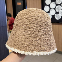 Lade das Bild in den Galerie-Viewer, Warm Winter Knit Beanie Hats Korean Style Plush Hat Women 'S Autumn And Winter Fashion All-Matching Unisex