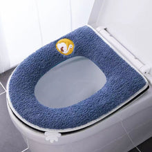 Load image into Gallery viewer, 3pcs Toilet Seat Cover Pads Washer Pedestal Ring Waterproof Thicker Cute Zipper