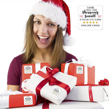 Load image into Gallery viewer, 2x500pcs Christmas Xmas Square Thank You for Shopping Small Sticker Label tape