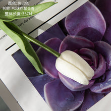 Load image into Gallery viewer, 3PCs Pu Mini Tulip Artificial Fake Flower Plants Home Decoration Wedding Bouquet